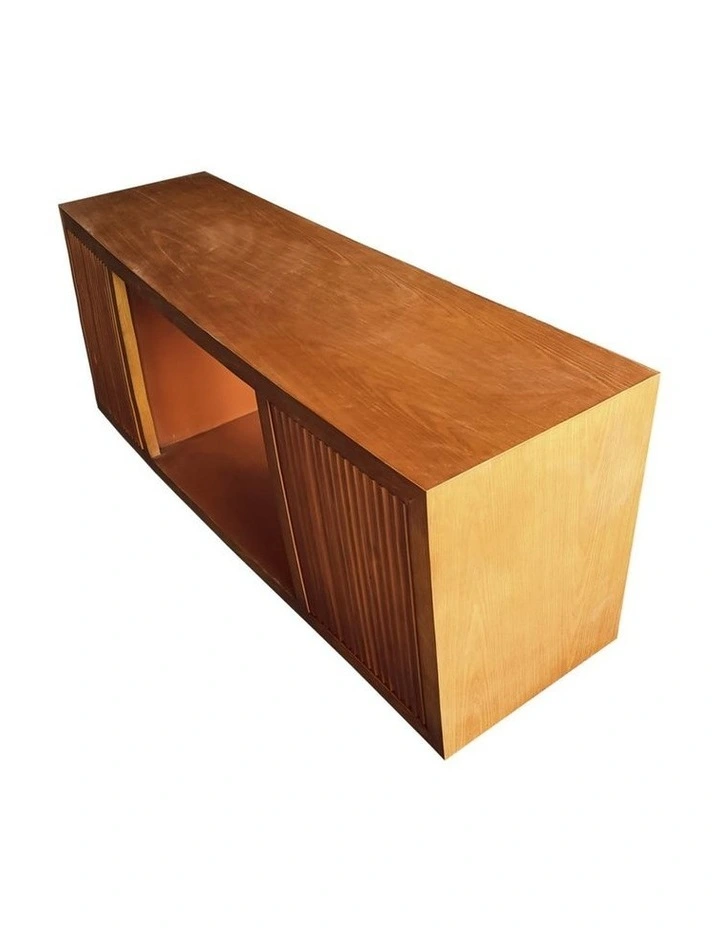 MDF TV Cabinet in Brown image 3