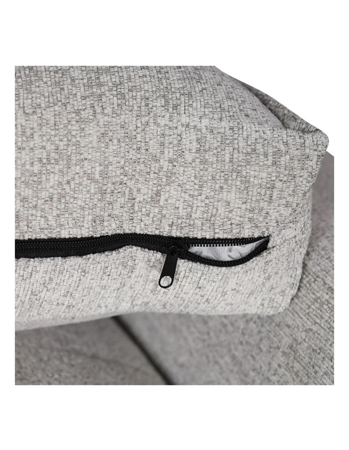 Chaise Polyester Fabric Corner Sofa in Grey image 5