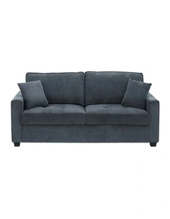Polyester Fabric Sofa 2 Seater in Charcoal