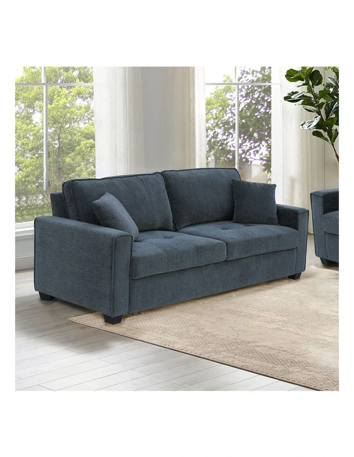 Polyester Fabric Sofa 2 Seater in Charcoal image 2