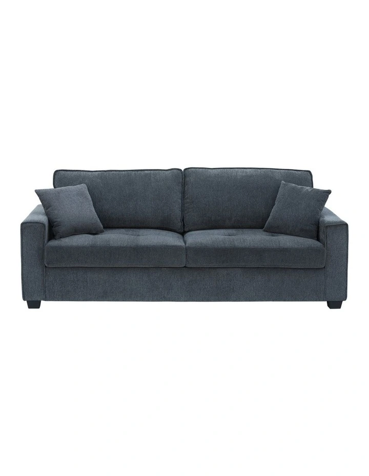 Polyester Fabric Sofa 3 Seater in Charcoal image 1
