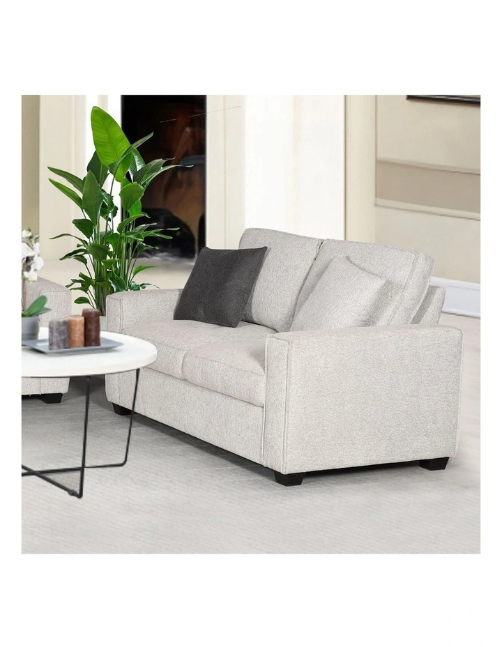 Polyester Fabric 2 Seater Sofa in Grey image 2