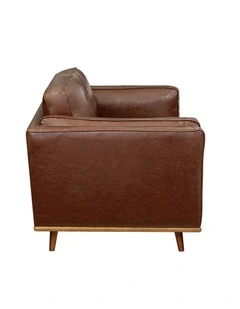 PU Leather2 Seater Sofa in Brown
