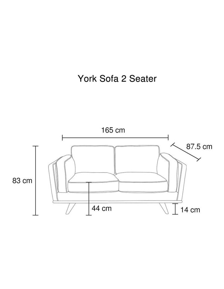 PU Leather2 Seater Sofa in Brown image 7