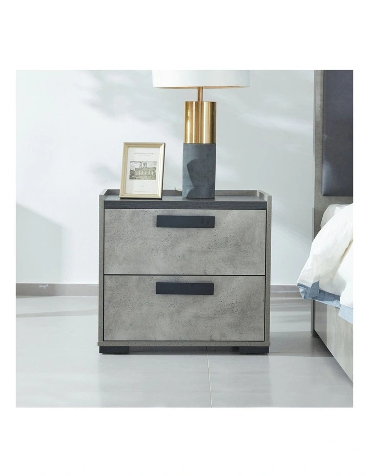 Bedside Table MDF in Grey image 2