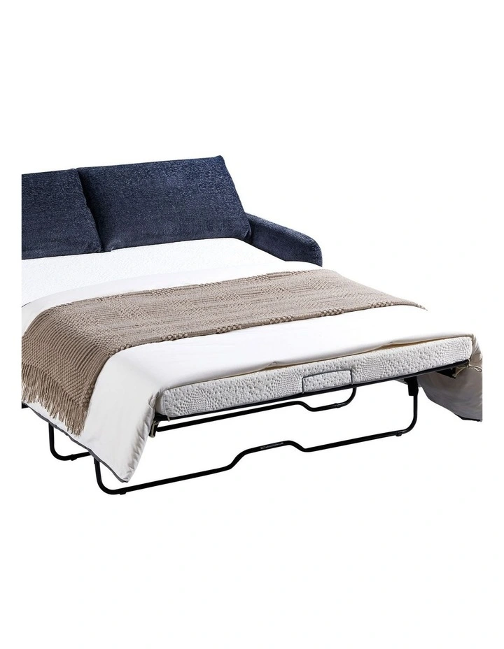 3 Seater Sofa Bed in Blue image 6