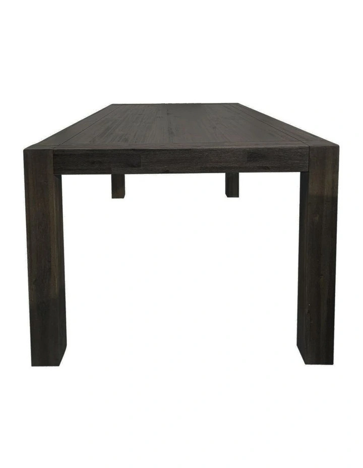 Solid Acacia Dining Table 210cm in Chocolate image 1