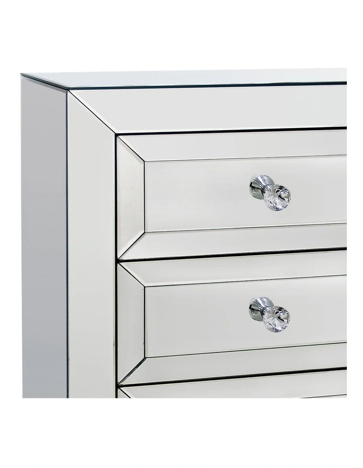 Bedside Table MDF in Silver image 4