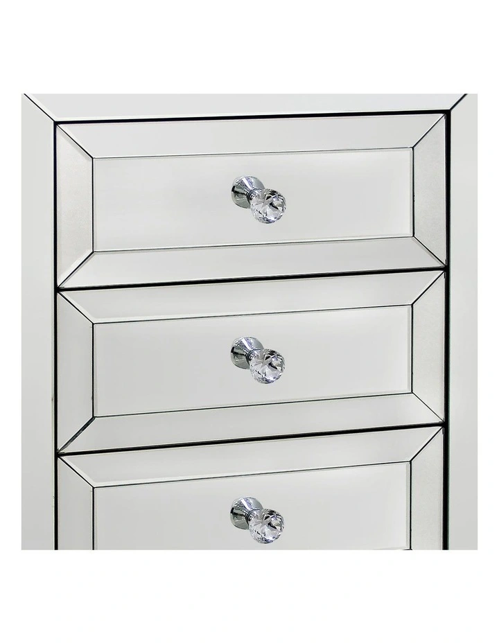 Bedside Table MDF in Silver image 5