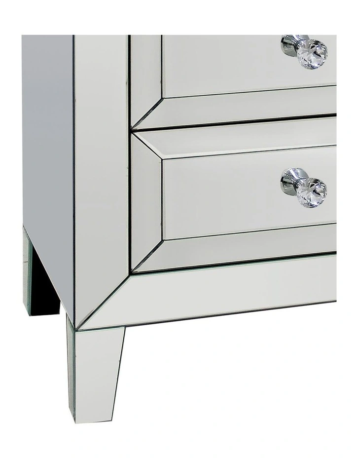 Bedside Table MDF in Silver image 6