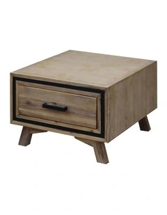 Solid Lamp Table in Brown