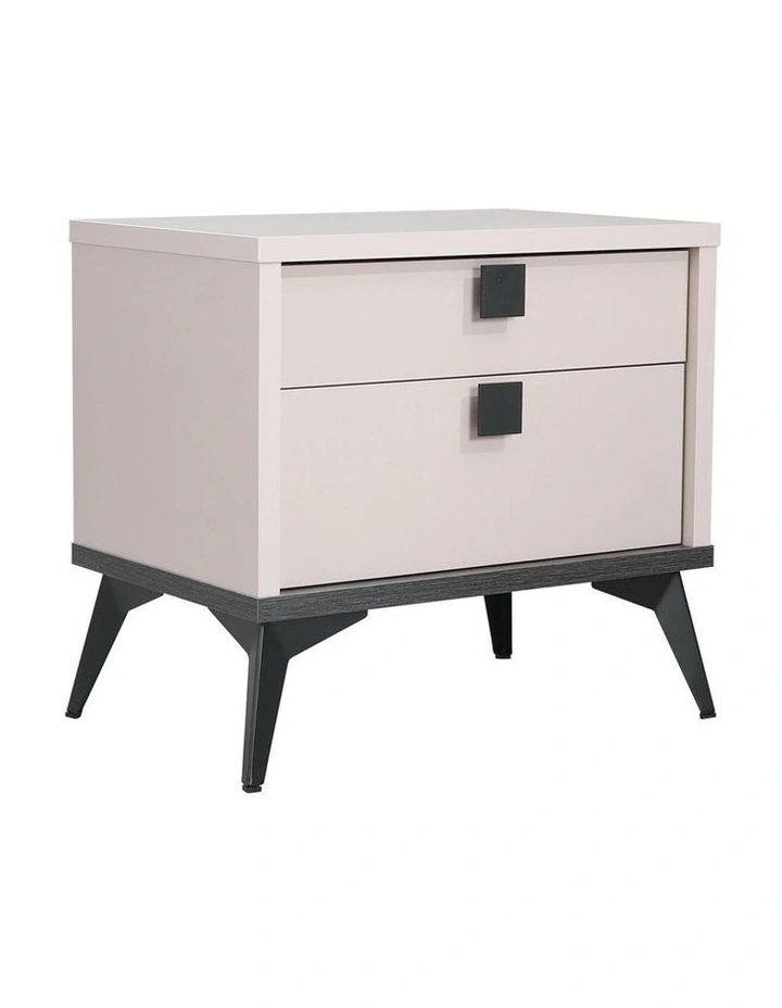 MDF Melamine Finish Bedside Table in Multi image 1