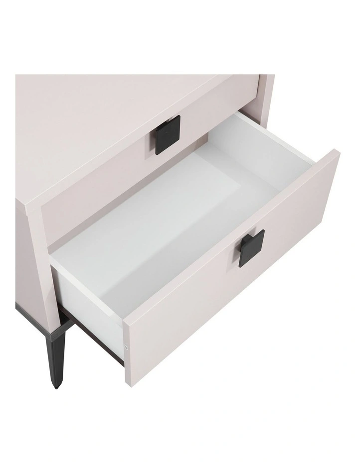 MDF Melamine Finish Bedside Table in Multi image 3