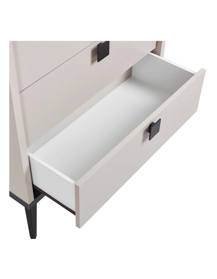 MDF Melamine Finish Bedside Table in Multi image 4