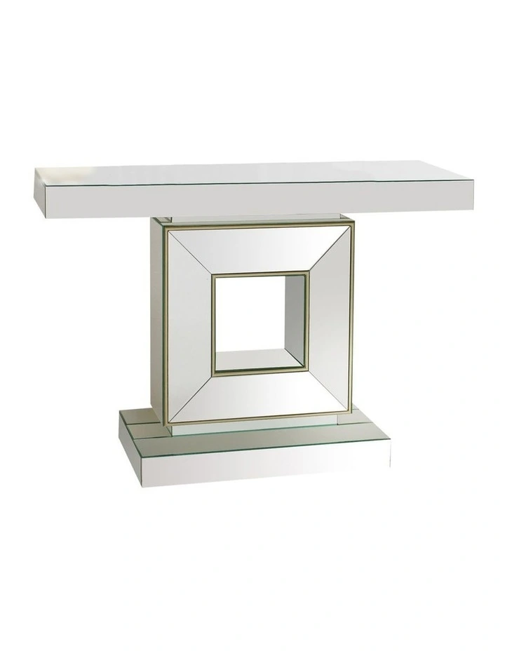 Hall Table MDF And Mirror in Silver image 1