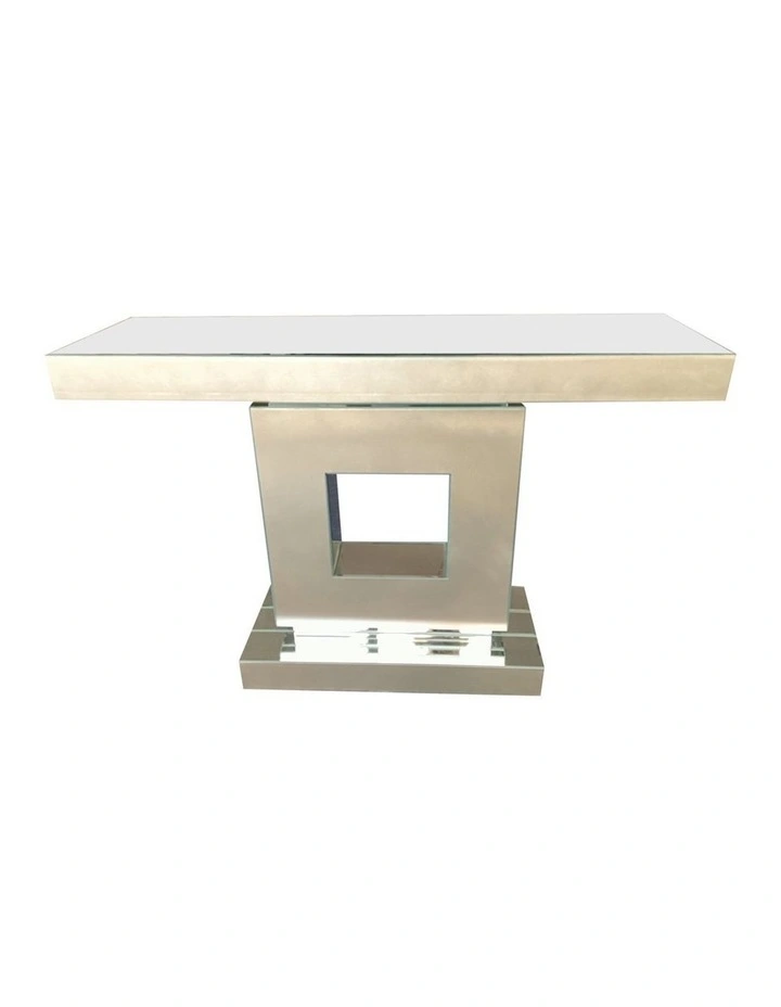 Hall Table MDF And Mirror in Silver image 4