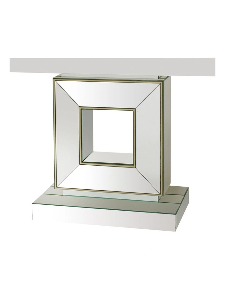 Hall Table MDF And Mirror in Silver image 6