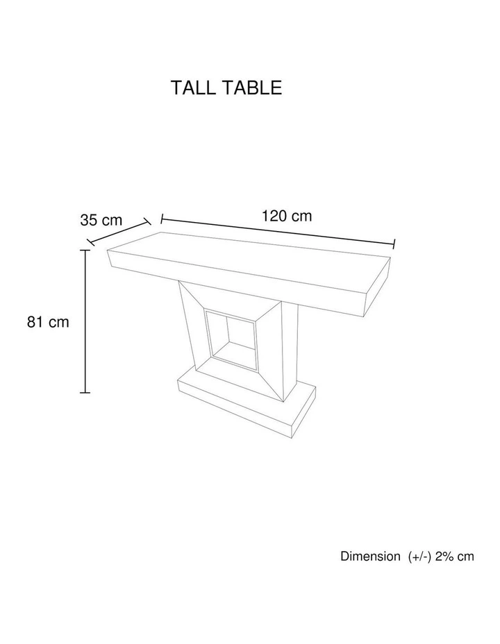 Hall Table MDF And Mirror in Silver image 7
