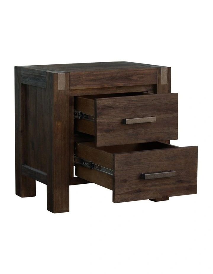 Solid Night Stand Bedside Table in Chocolate image 3