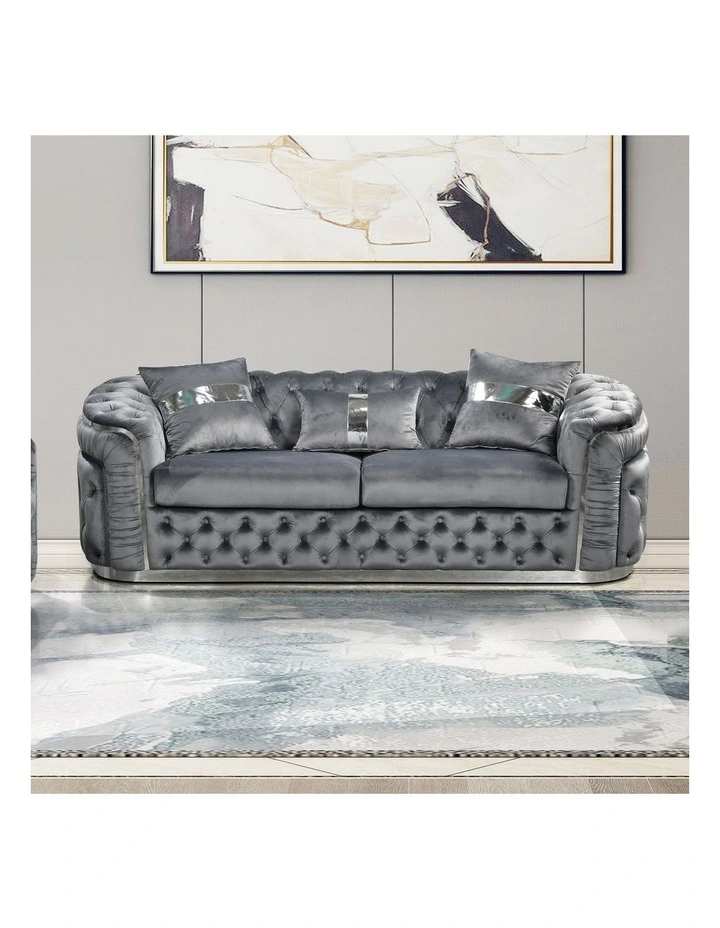 3 Seater Sofa in Grey image 2