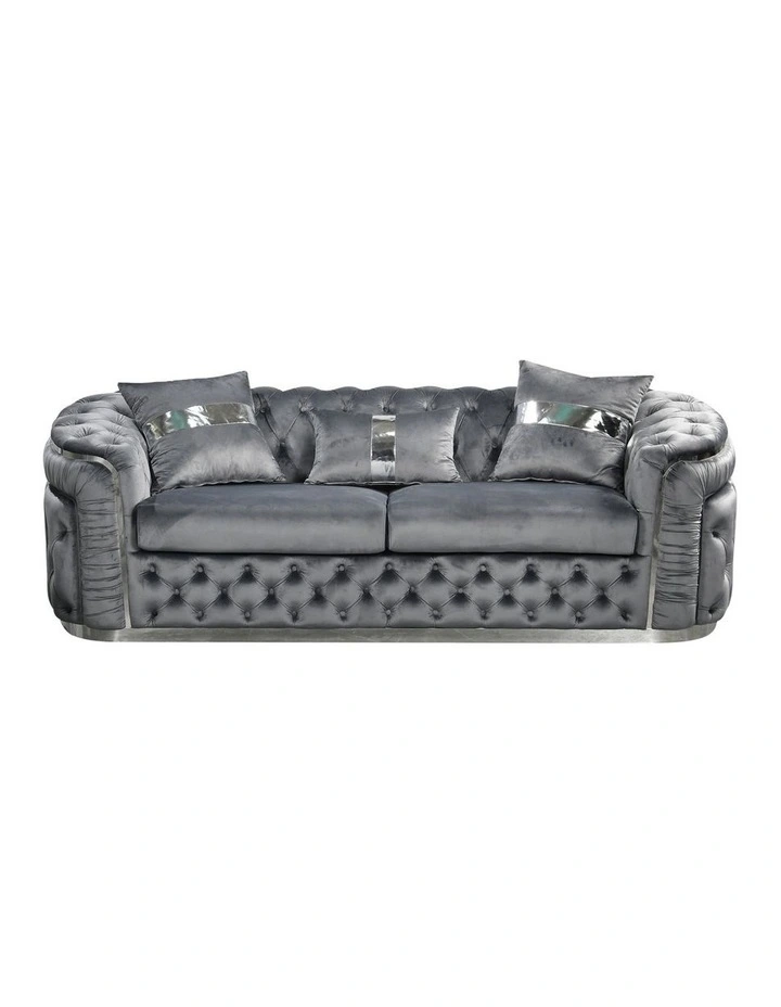 3 Seater Sofa in Grey image 3