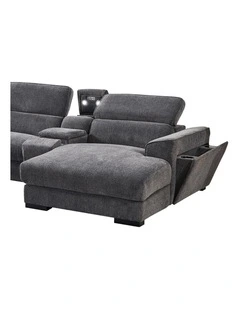 Corner Sofa Fabric in Grey