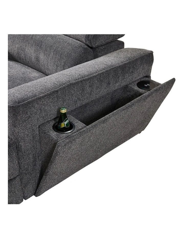 Corner Sofa Fabric in Grey image 3