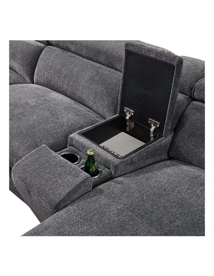 Corner Sofa Fabric in Grey image 4