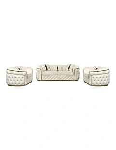 3 1 1 Seater Sofa Set in Beige