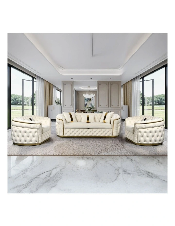 3 1 1 Seater Sofa Set in Beige image 2