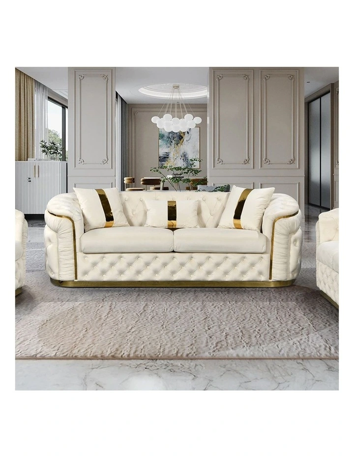 3 1 1 Seater Sofa Set in Beige image 3