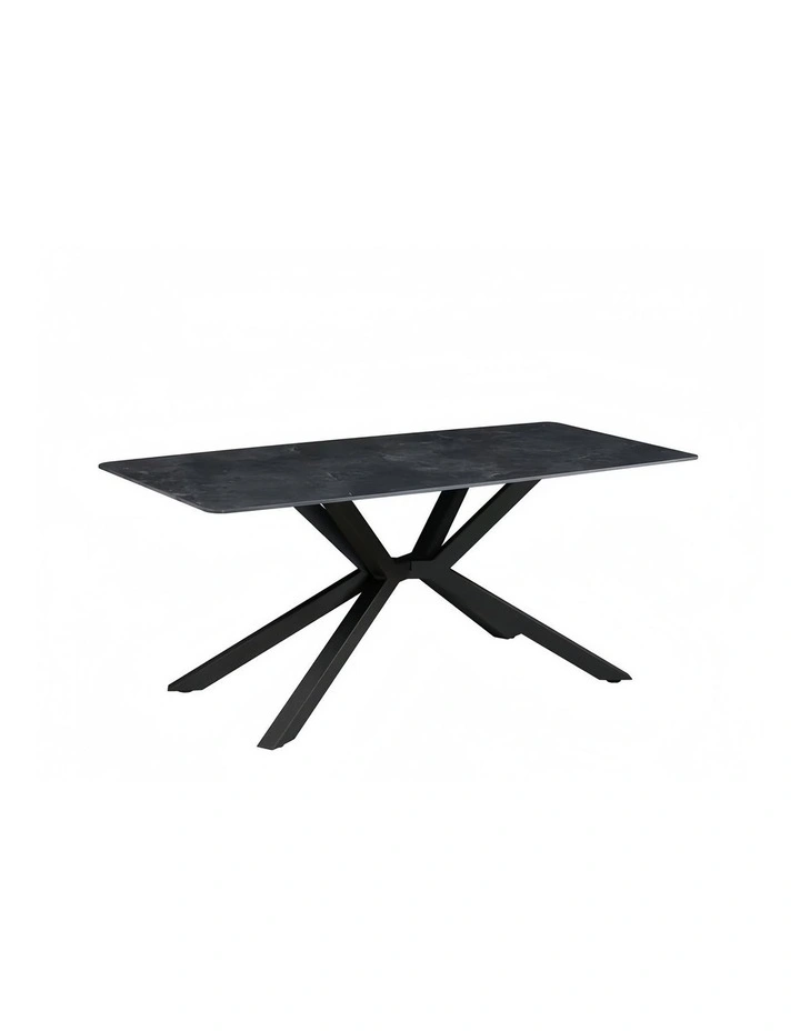 Sintered Stone Dining Table Top in Black image 1