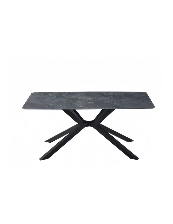 Sintered Stone Dining Table Top in Black image 3