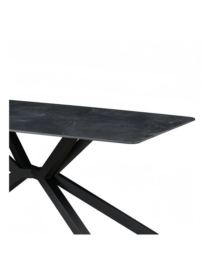 Sintered Stone Dining Table Top in Black image 5