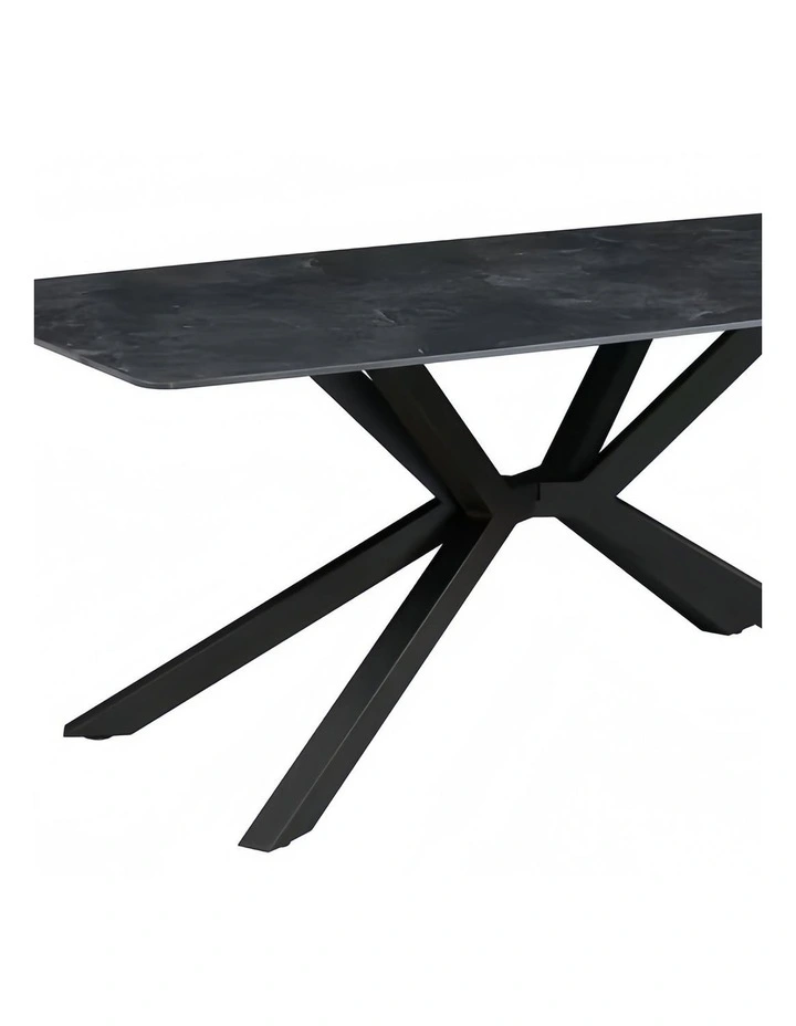 Sintered Stone Dining Table Top in Black image 6