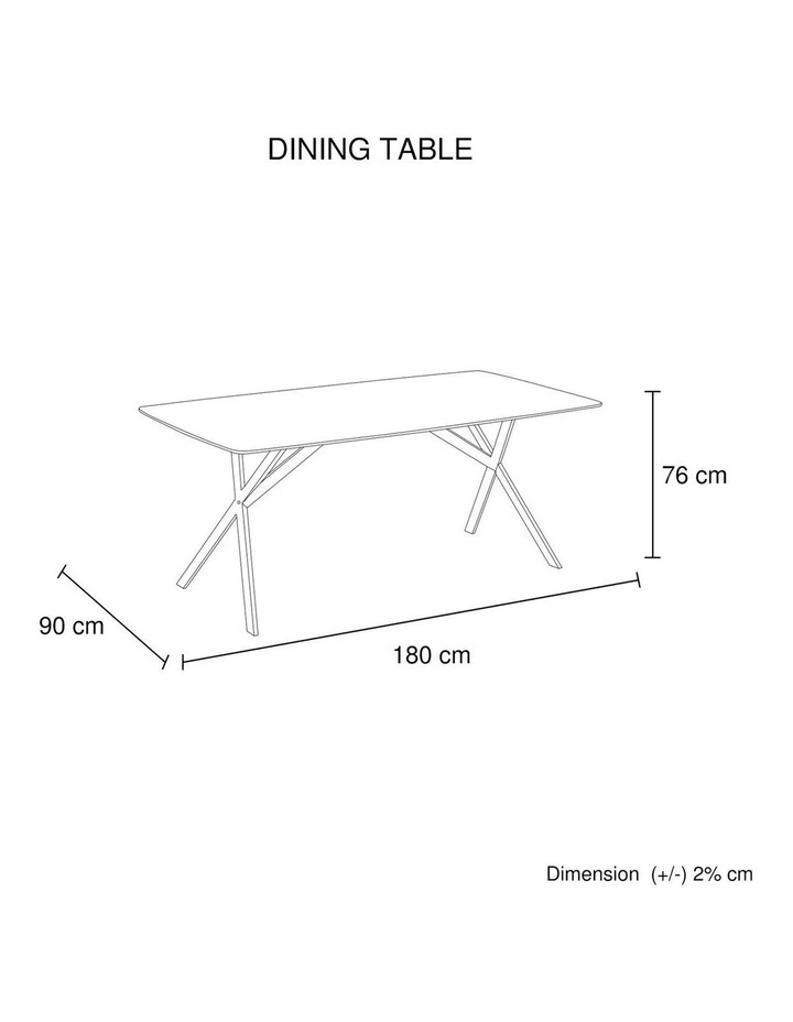 Sintered Stone Dining Table Top in White image 7