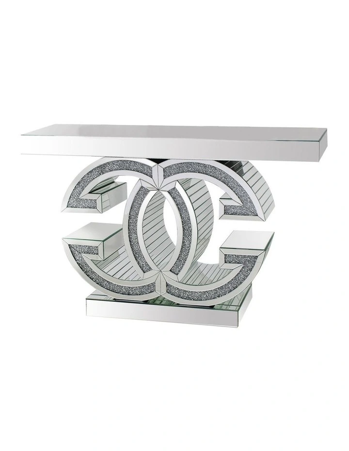 MDF And Mirror Hall Table in Silver image 3