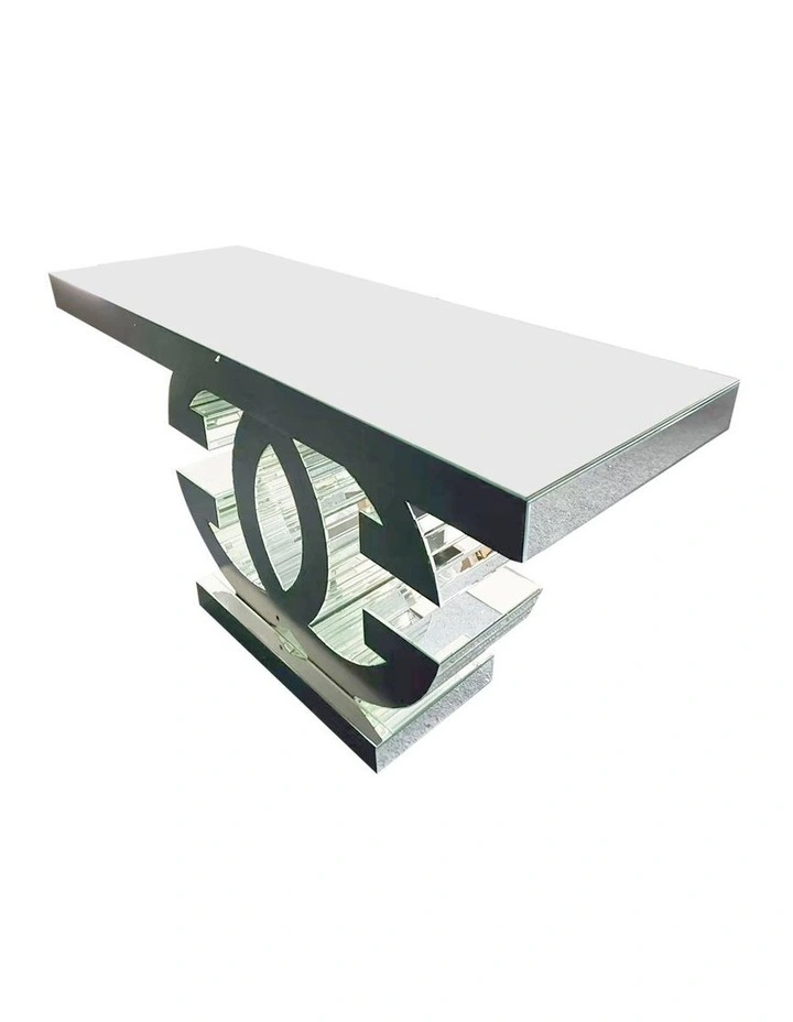 MDF And Mirror Hall Table in Silver image 5
