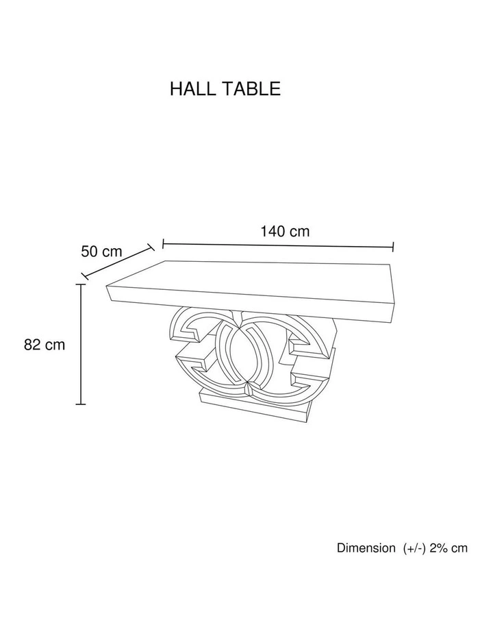 MDF And Mirror Hall Table in Silver image 7