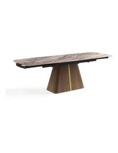 MDF Ceramic Extendable Dining Table Top in Brown