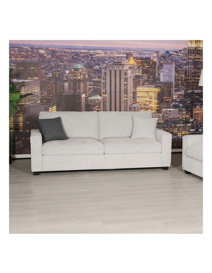 Polyester Fabric 3 Seater Sofa in Grey image 2