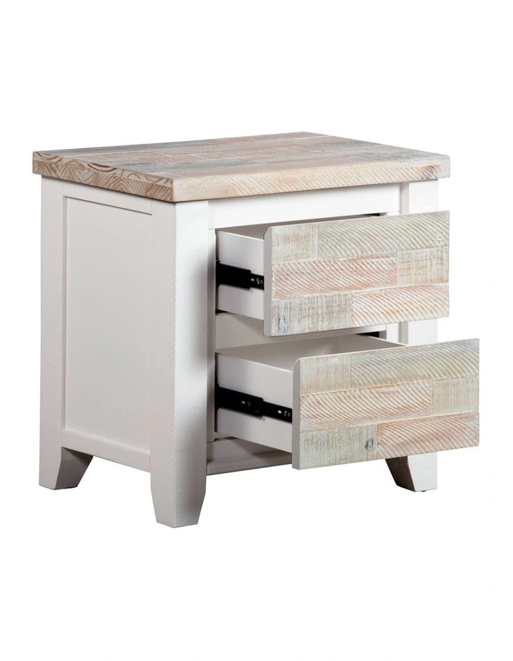 Coastal 2 Drawers Bedside Table in Multi image 4