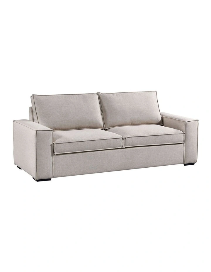 3 Seater Sofa Bed in Beige image 3