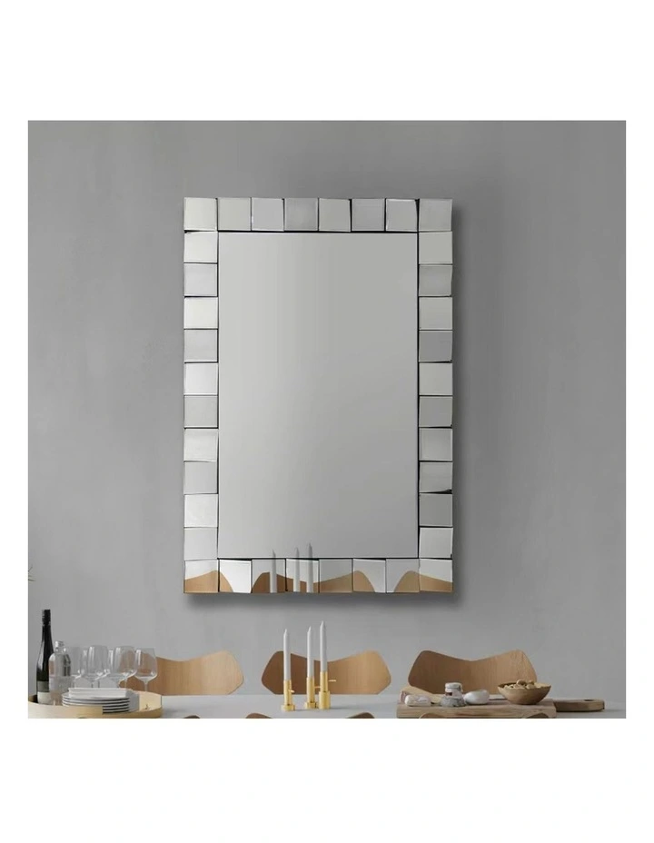 Wall Mirror MDF in Silver image 2