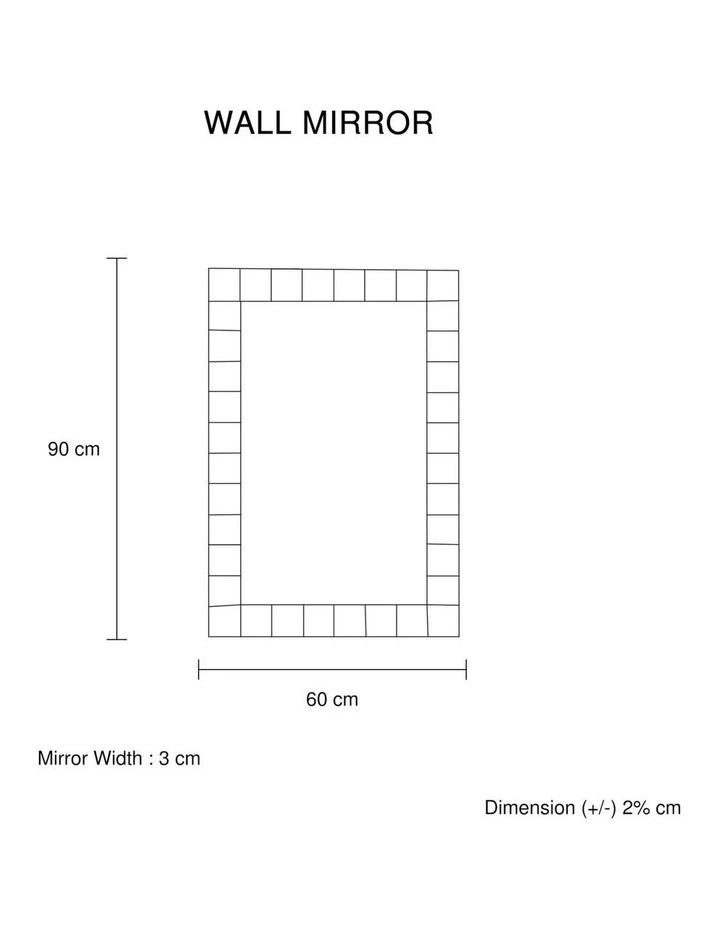 Wall Mirror MDF in Silver image 5