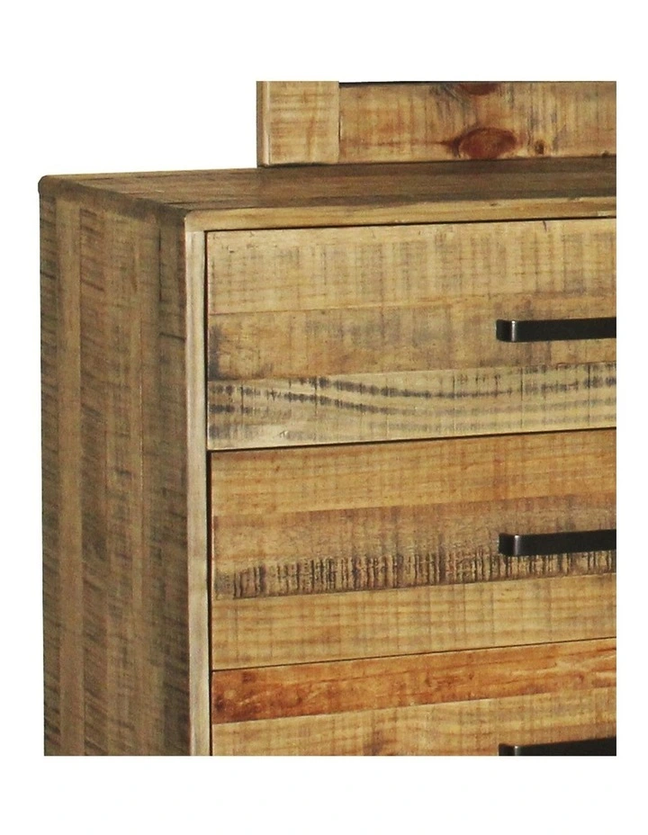Solid Acacia Mirror Dresser in Light Brown image 3