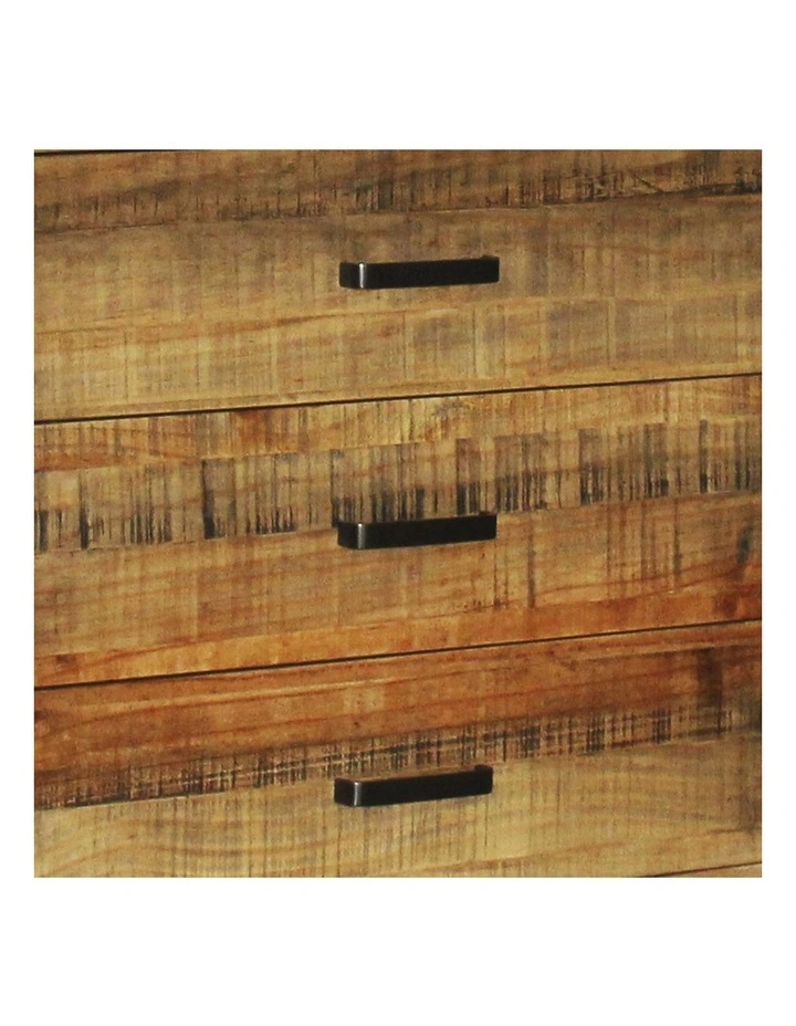 Solid Acacia Mirror Dresser in Light Brown image 4