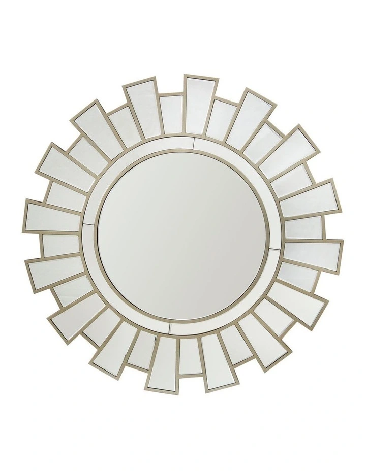 Wall Mirror MDF in Silver image 1
