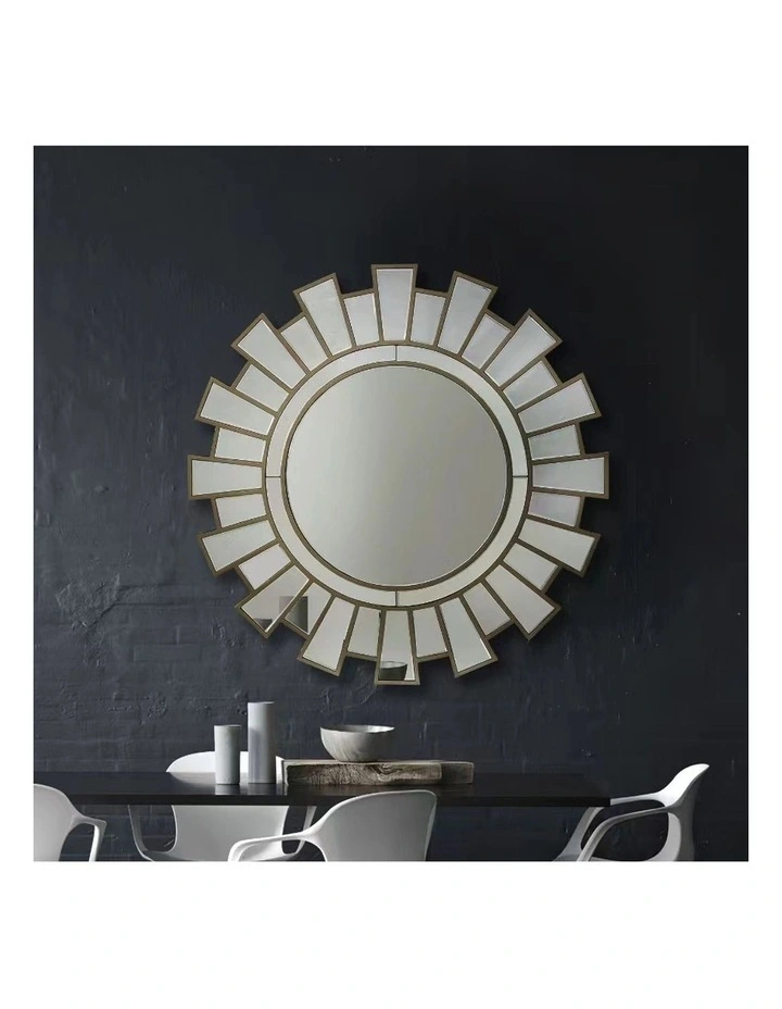 Wall Mirror MDF in Silver image 2