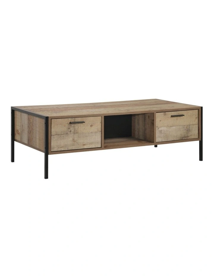 Particle Board Coffee Table in Oak image 1